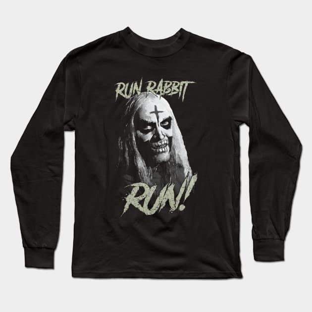 Run Rabbit Run! Vintage Long Sleeve T-Shirt by Jazz In The Gardens